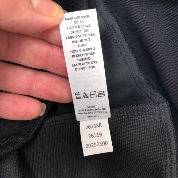 Assets- Spanx Black faux leather leggings size: S - Picture 8 of 10